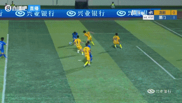 王鑫海头槌赛季第4球 厦门半场1-0领先龙岩