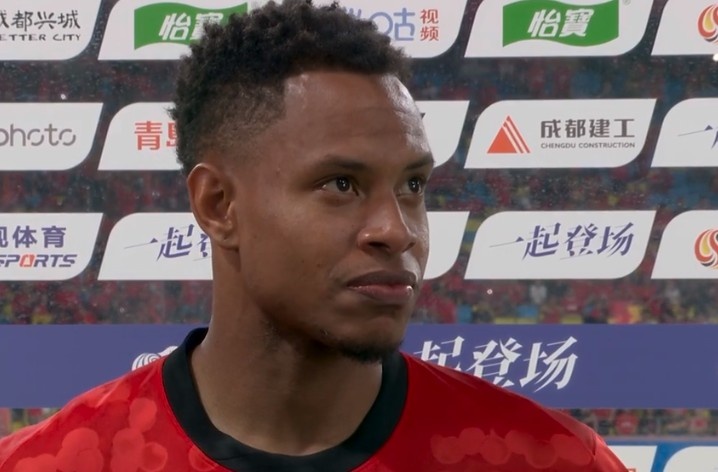 茹萨伤愈复出即破门 成都蓉城1-0终结连败