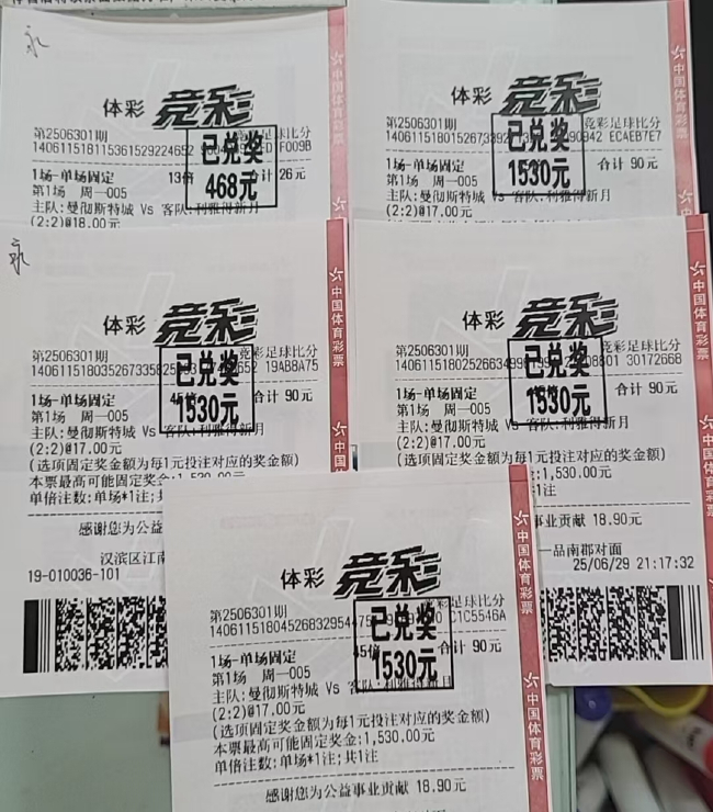 曼城世俱杯爆6倍冷门 2-2平利雅得新月成头号大冷 彩民3000元擒1.74万 曼城世俱杯爆6倍冷门 2-2平利雅得新月成头号大冷 彩民3000元擒1.74万