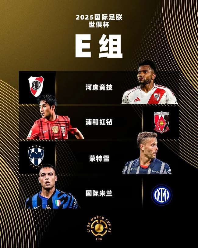 世俱杯E组实力悬殊：国米身价碾压，河床争第二