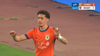 [进球视频]替补登场1分钟的李小恒破门，泰山3-1海牛！