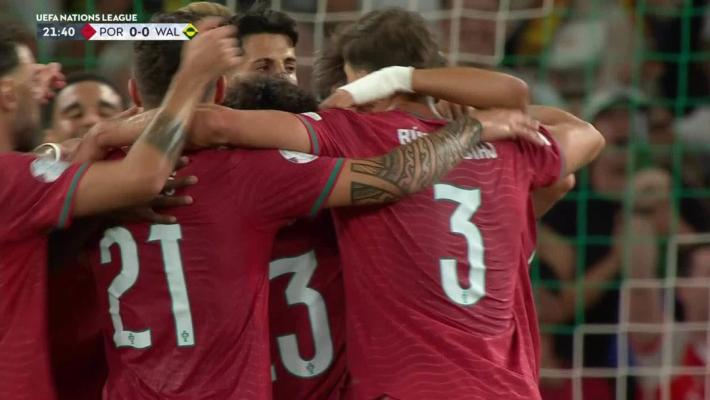 [进球视频] 葡萄牙先下一城！努诺·门德斯送助攻，菲利克斯远射破门！